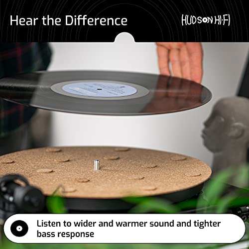 Corkery Decoupled Cork N Rubber Turntable Platter Mat - 1-8-"Audiophile & Anti Static Slipmat For Damped Resonance - Turntable Slipmat For Cleaner Audio Output, Vinyl Cork Mat & Slipmat Record Player #TOP3