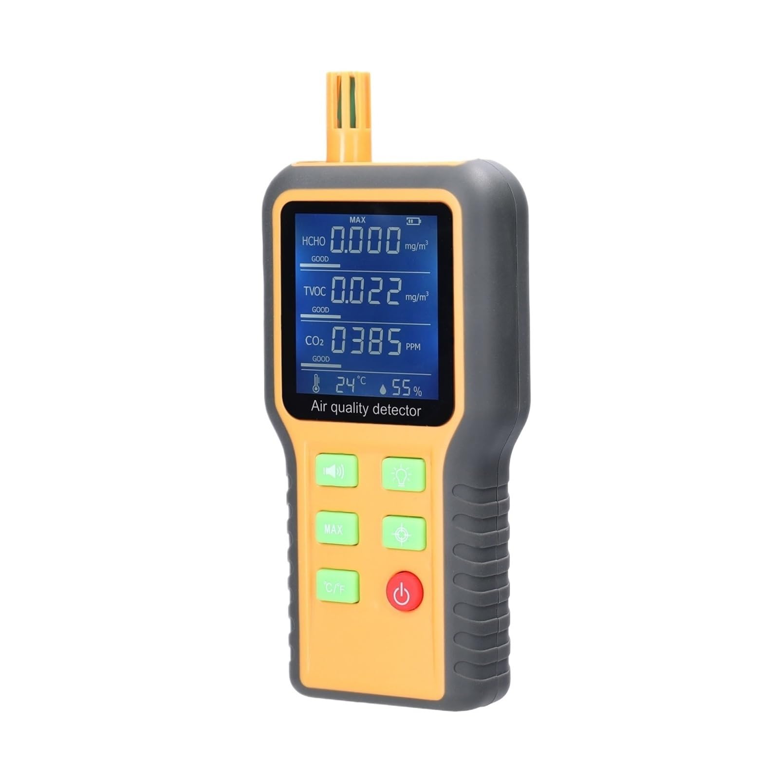 Air Quality Monitor Air Quality Monitor CO2 Tester Temperature Humidity Meter LCD Backlit Display Carbon Dioxide Detector