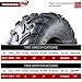 WANDA Set 4 ATV/UTV Tires 24x8-12 Front & 24x10-11 Rear /6PR P373...
