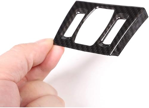 Miniatura 5 de YIWANG 3 piezas de fibra de carbono estilo para BMW X1 F48 2016  2019 ABS plástico Dashboard Air Vent Outlet marco recortes para BMW X2 F47 2018