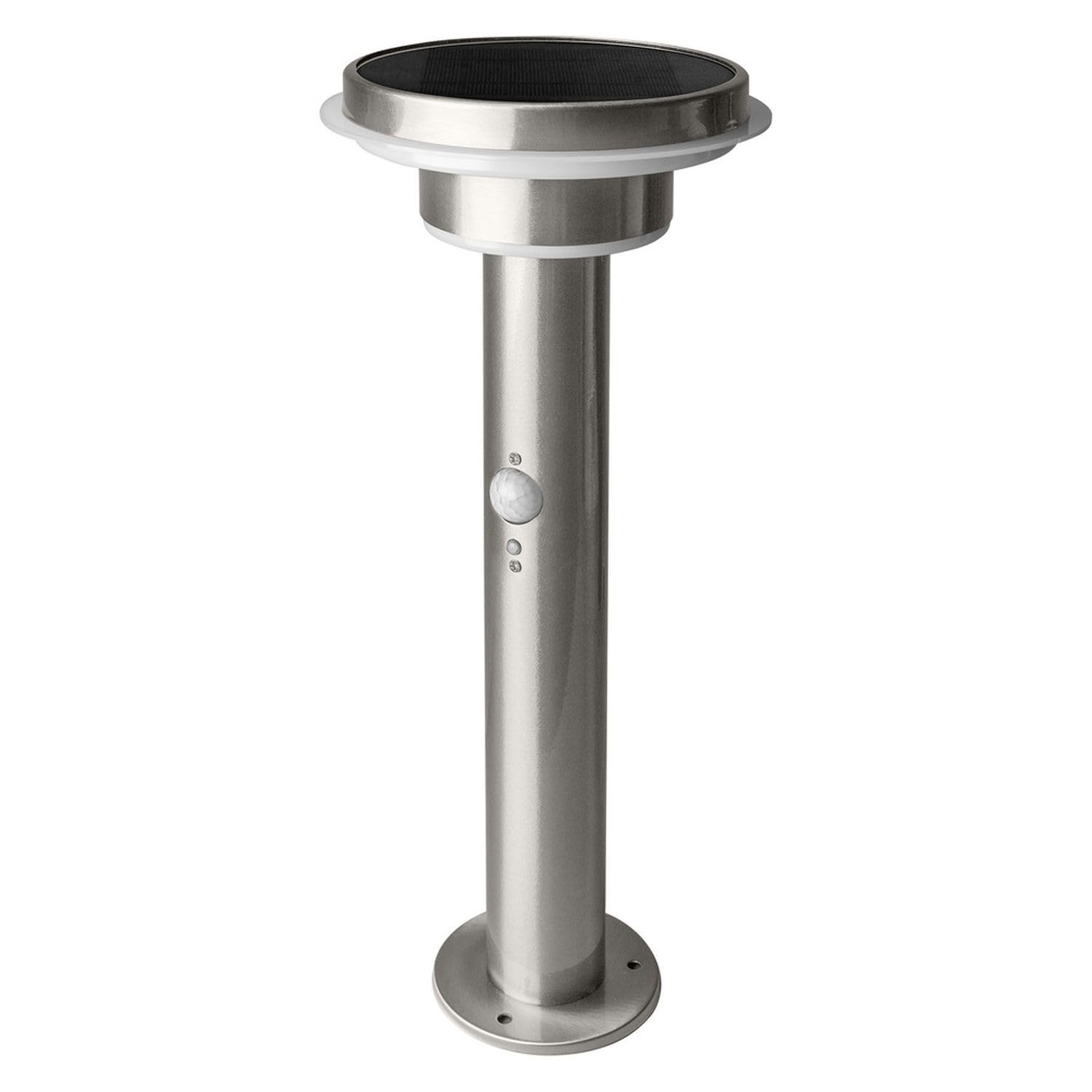Licht-Erlebnisse LED Solar Wegeleuchte mit Bewegungsmelder Edelstahl 3000 K IP44 Außen modern gemütlich H:40 cm stilvoll Pollerleuchte Haus