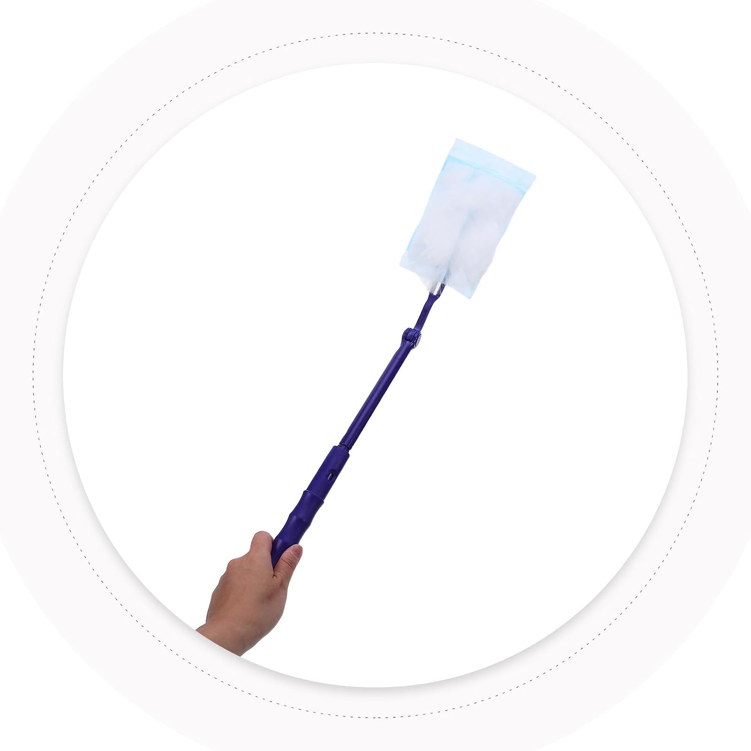 Mipcase 41pcs Disposable Duster Refills for Cleaning Walls and Screens with Plastic and Fiber Material, Reduces Microparticles, Suitable for Home and Office Use, Multi-Surface Dusting Pads