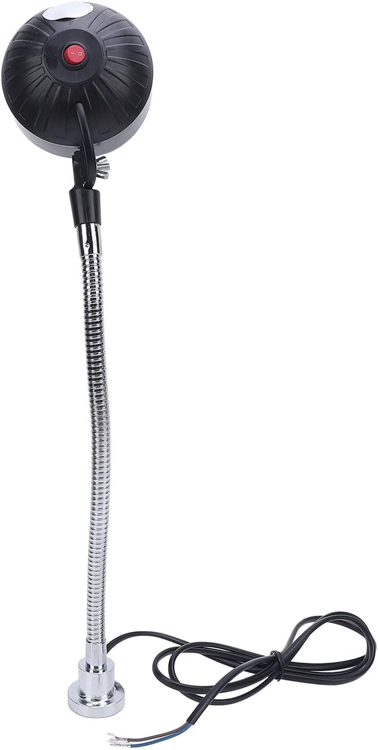 LED Machine Light 15W 36 LEDs 1500LM 6500K, Flexible Gooseneck Magnetic Base Work Light, 30cm Adjustable Bright White Task Lamp with Strong Magnet for Lathe Sewing Car