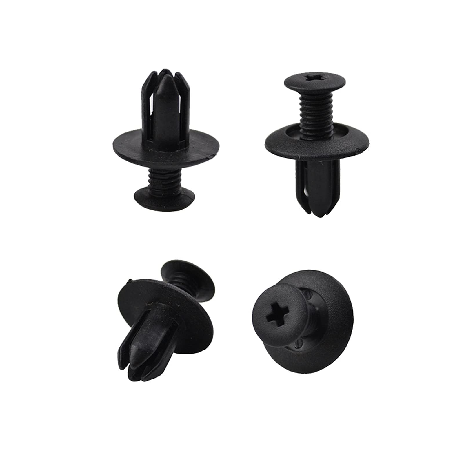 20 Pièces Gris Noir Plastique 8mm Trou Porte Rivet Voitures Garniture