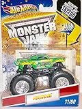 hot wheels marvel avengers infinity war 2011 Hot Wheels Monster Jam #11/80 AVENGER 1:64 Scale Collectible Truck with Monster Jam TATTOO by Hot Wheels