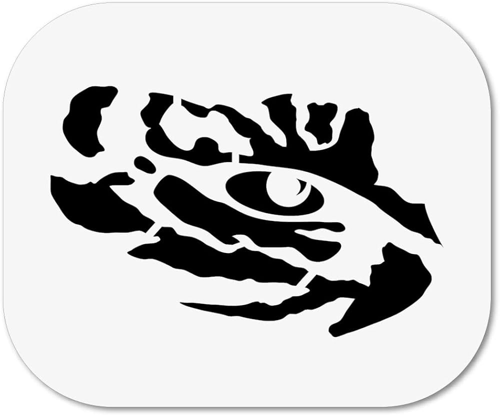 Amazon.com: U-Stencil LSU Tiger Eye Curbee Stencil - LSUOOS-603 : Sports & Outdoors