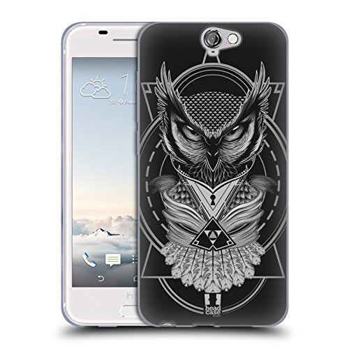 Head Case Designs Böse Eule Wilde Embleme Soft Gel Hülle für HTC One A9