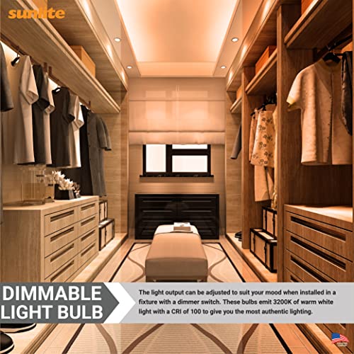 Sunlite 40722 Mr16 Halogen Reflector Bulb, 20 Watt, 38° Flood, 120 Volt, 100 Lumens, 2000 Hour Life Span, Dimmable, Gu10 Base, Open Cover, 3200, Ansi Bab, Ceiling Fixtures, Lanterns 6-Pack #TOP6