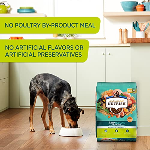 Rachael Ray Nutrish Supermedleys Wellness Blend Premium Dry Dog Food, Chicken With Salmon & Superfoods Recipe, 12 Pound Bag (Packaging May Vary) #TOP5