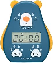 Cartoon Shape Kitchen Countdown Digital Cooking Timer, with Magnetic, LCD Large-Screen Visual Clock, Hangable Alarm Clock with Stand, for Cooking Bake Sport Game (Pack of 1, Dark Blue)