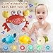 Baby Bath Toys for Toddlers, Crab Bath Bubble Maker with 12 Songs, 3 Pack Wind-up Pool Toys for Kid, Bathtub Toys As Birthday Gift for Boys Girls
