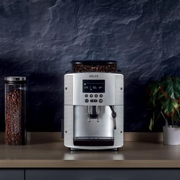 Krups Cafetera automática EA810B70 (1450 W, 1,8 litros, 15 bar, boquilla CappuccinoPlus), color antracita