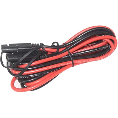 SPARKING 6FT 12AWG SAE to SAE Extension Cable 2Pin Bullet Quick Connect Heavy Duty Wire Harness with Waterproof Cap (6FT)