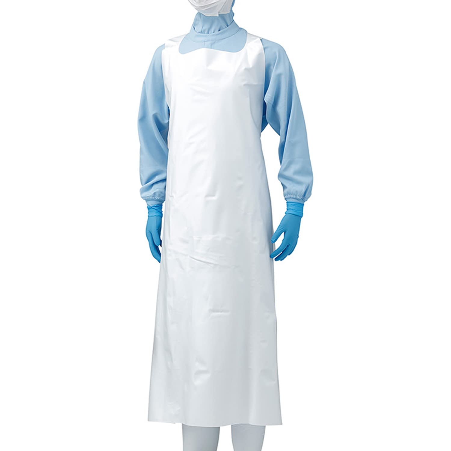 Amazon.co.jp: [ミドリ安全] 食品 作業服 エプロン ウレタン打抜き