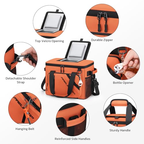 Image of Maelstrom 30 Can Collapsible Soft Cooler Bag with Quick Access Opening | 5-layer Insulation,16h Cold, Leakproof, Waterproof, Multiple Pockets, Bottle Opener, Portable for Beach, Camping, Picnics