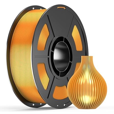 Gold High Flow Rapid PETG 3D Printer Filament 1.75mm,1KG(2.2lbs), 30-600mm/s, High Speed PETG Compatible with BambuLab,Creality,Elegoo,Anycubic,Snapmaker,Flashforge FDM 3D Printers