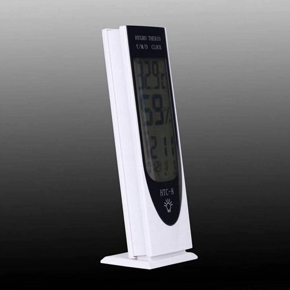 High Accuracy Digital LCD Hygrometer Humidity Thermometer Temperature Meter Clock