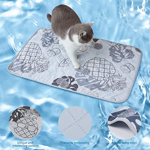 Ieuumler Dog Cooling Mat, Soft Breathable And Safe Cat Ice Cool Pads, Washable Cool Bed Mats, Perfect In Summer For Dogs Eu008 (Gray, 22"X 28") #TOP1