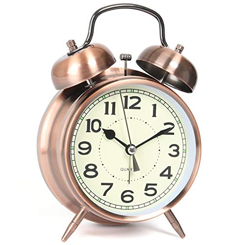 AYRELY Super Loud Copper Twin Bell Clock review image