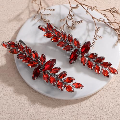Pinzas para cabello con cristales brillantes (2 piezas) miniatura 2