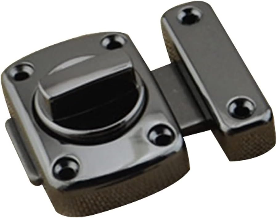 Stainless Steel Lock Buckle，Brass Hasp Clasp Latch Lock,2pcs Bathroom Lock Latch Safety Professional Metal Buckle Mini Zinc Alloy Multi Purpose Security Sliding Door Rotate Bolt with Screws(Antique B