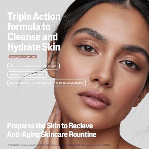 Image of Cetaphil Healthy Renew Anti-Ageing Micellar Cleanser 160ml - Gentle No-Rinse Facial Cleanser for Sensitive Skin, Removes Makeup & Impurities, Hydrating & Soothing Formula