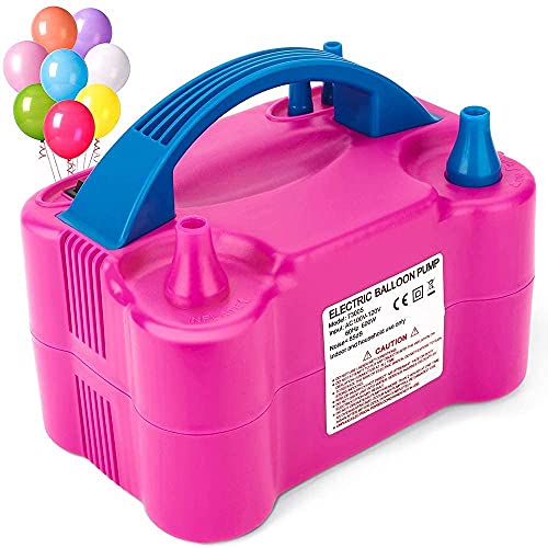 Image of Rozi Decoration Electric Air Pump for Balloon Inflating (Pink)