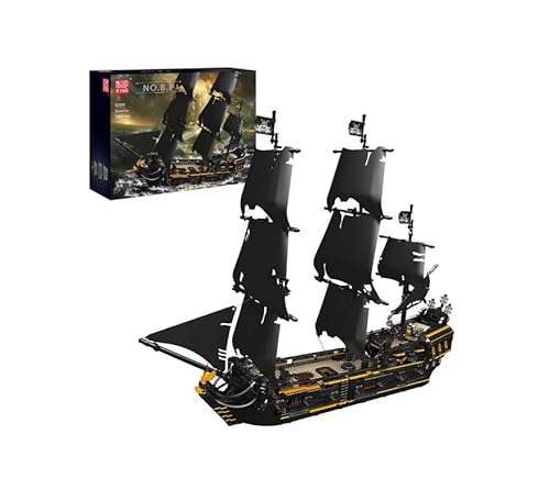 Mould King Schwarzes Piratenschiff Modellbaukasten 13199