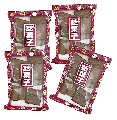 無添加 黒糖 下町 麩菓子 (1袋12個入り)×4袋★ 宅配便 ★ 沖縄産黒糖と北海道産小麦を使用して、 ふっくらサクッと軽い食感のお菓子です。食べだすと1袋をペロッと食べてしまうかも。日本茶、コーヒー、紅茶などどのお茶請けにも合います