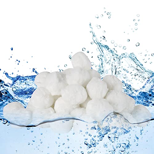 Izrielar Filterballs Filterbälle Pool 1400g, Filter Balls Sandfilter ersetzen 50 kg Filtersand & Quarzsand, Geeignet für Schwimmbäder, Aquarien, Pools, Filterpumpen, Poolpumpe, Sandfilter