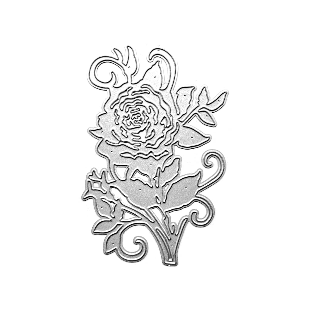 Set Di 4 Fustelle Metalliche A Forma Di Fiore E Foglie, Per Scrapbooking, Biglietti, Goffratura, Fai Da Te