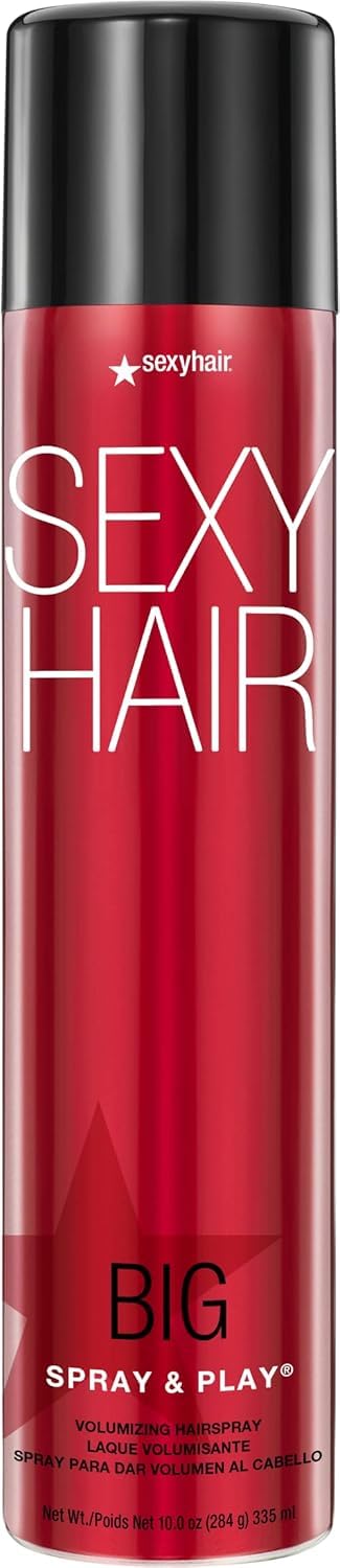 SexyHair Big Spray & Play Volumizing Hairspray Hold and Shine 72 Hour Humidity Resistance All Hair Types