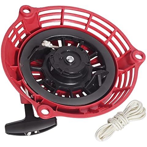 Gashwer Recoil Starter Pull Start Compatible with Honda GC 130/160 GCV 130/160 4hp 5hp 6hp 6.5hp EN2000 Hru19 GC135 GC160 Parts Generator Engine Motor Replace 28400-Zl8-023ZA RED Cover