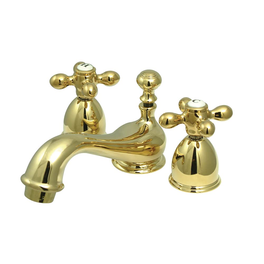 Robinet de toilette large en laiton poli pour moderniser un lavabo de salle de bain