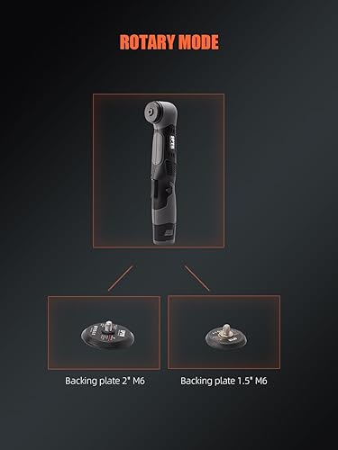 Miniatura 5 de SPTA Pulidora de Coche Inalámbrica Mini 12V Eliminadora de Arañazos Pulidora de Coche RO/DA Pulidora Inalámbrica con Almohadilla de Pulido