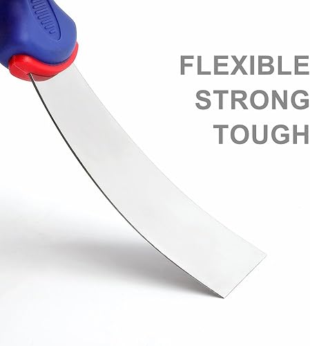 Miniatura 3 de WORKPRO Juego de cuchillos de masilla de 4 piezas, hecho de acero inoxidable, perfecto para paneles de yeso, cinta, raspado de pintura, 1.5", 3",