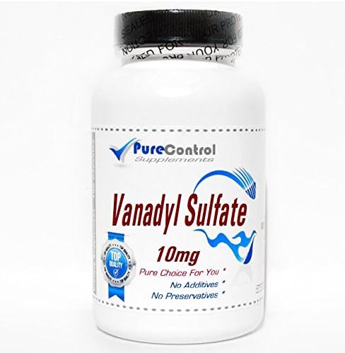 Vanadyl Sulfate 10mg // 200 Capsules // Pure // by PureControl Supplements