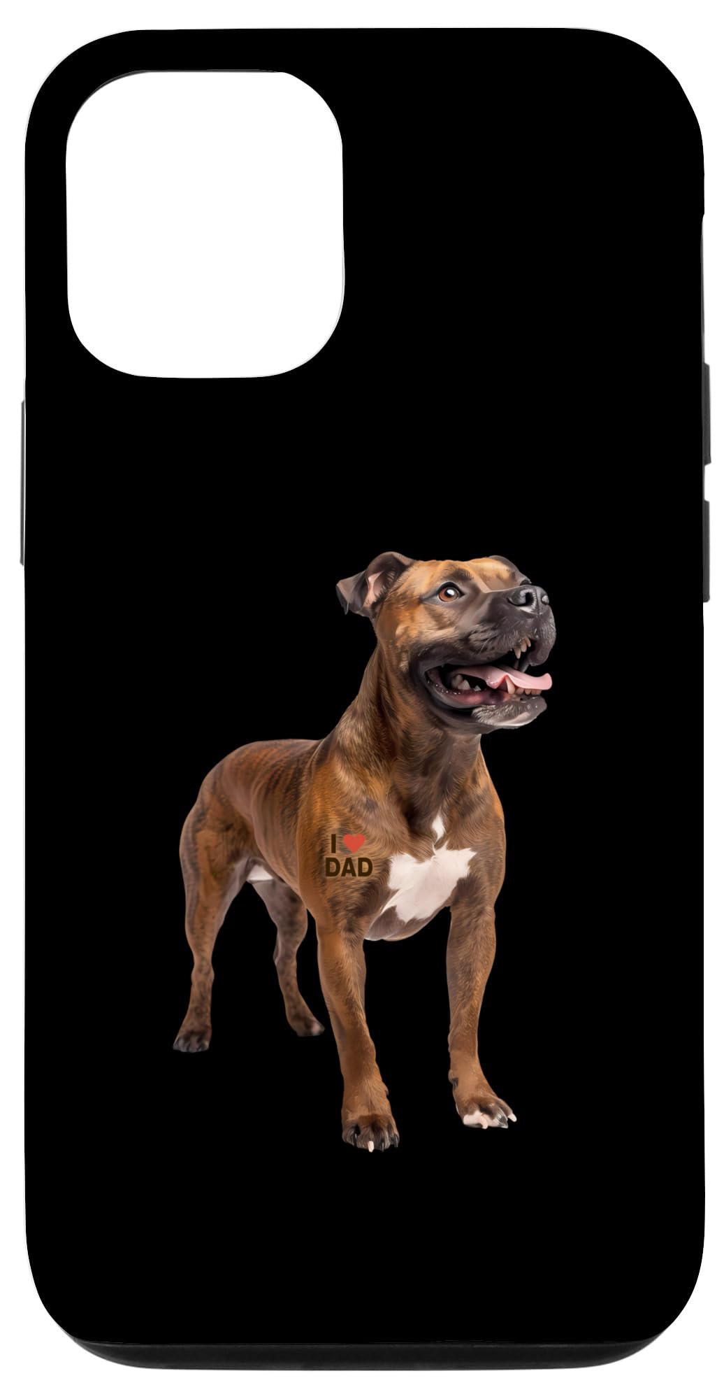 I Love Dad Staffordshire Terrier Case for iPhone 15