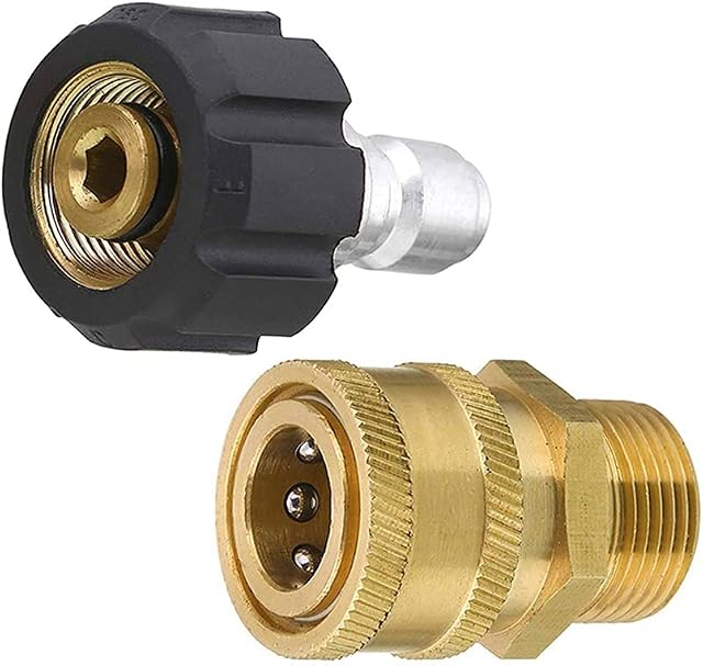 NC NC Pressure Washer Couplers,M22-14 Pressure Washer Adapter Set,3/8 Quick Connect Swivel Accessories Adaptors,Washer Adapter Kit Universal Quick Connect Set