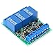ANKROYU Relay Module 3 Channel High Level Optocoupler Isolation DC 12V 10A Industrial Grade Relay Board for Home Automation Smart Devices and Electrical Control Systems