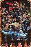  shvieiart Poster en métal sur le jeu vidéo Mortal Kombat - 20,3 x 30,5 cm