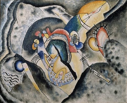 Affiches impression un trait noir Kandinsky vintage toile tableaux imprimer maison 60x90