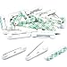 30 Adhesive Bar Safety Pins ID Badge Crafting Parts