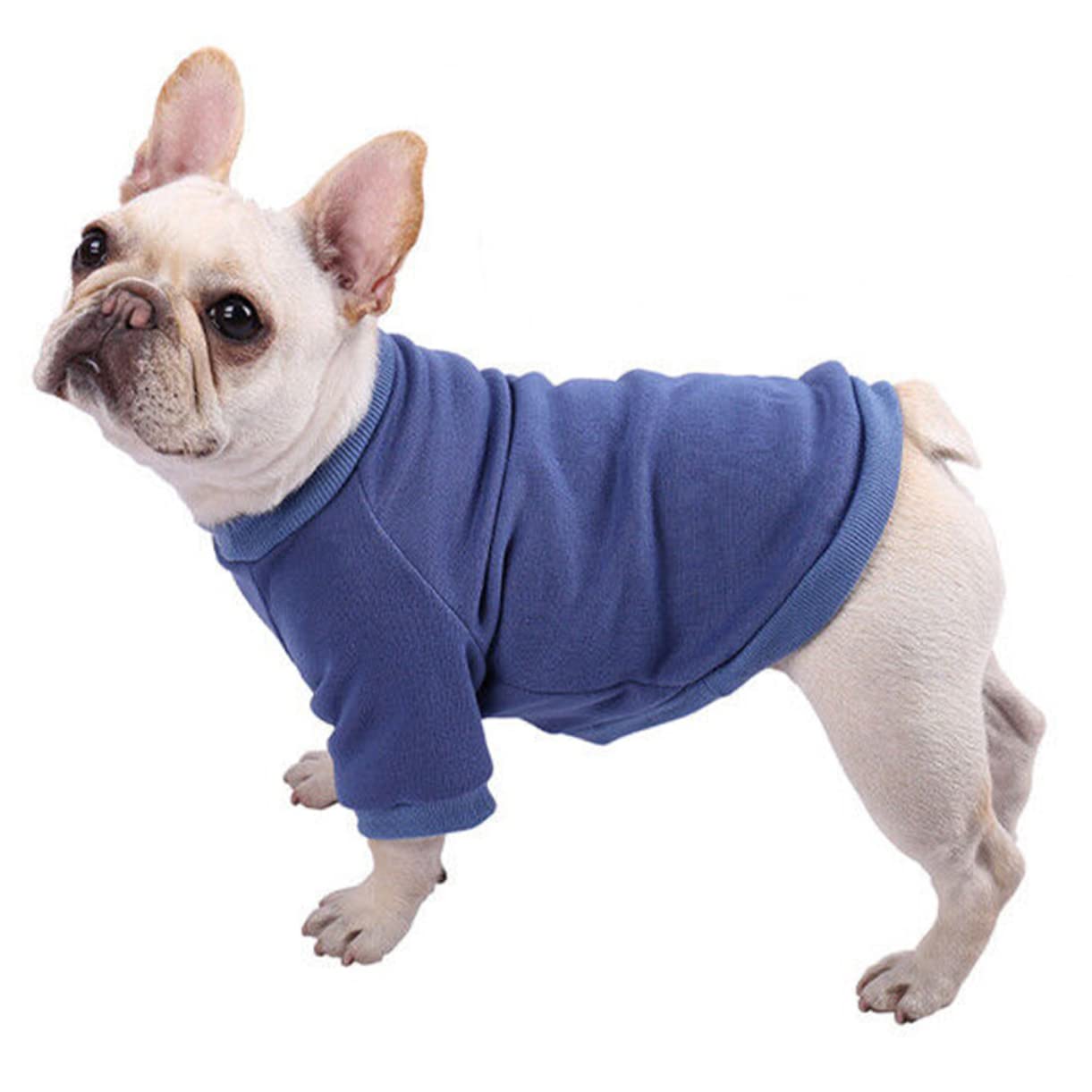 Kisangel 5pièces Vêtement pour Chiens Polaire Épais Sweatshirt Chaleureux pour Chiots Pull Adorable pour Animaux De Compagnie Confort Et Style pour Intérieur Et Extérieur Foncé