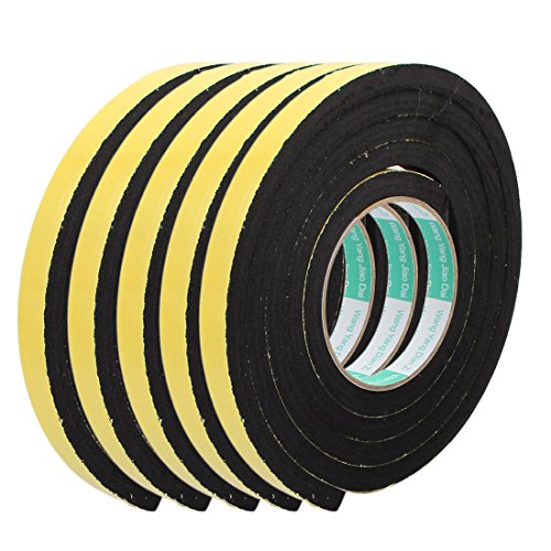 Aexit 5Pcs 15mm Width Single Sided Self Adhesive Shockproof Sponge Foam Tape 2M Length (345feecaa777f13672dd3a8600586f96)
