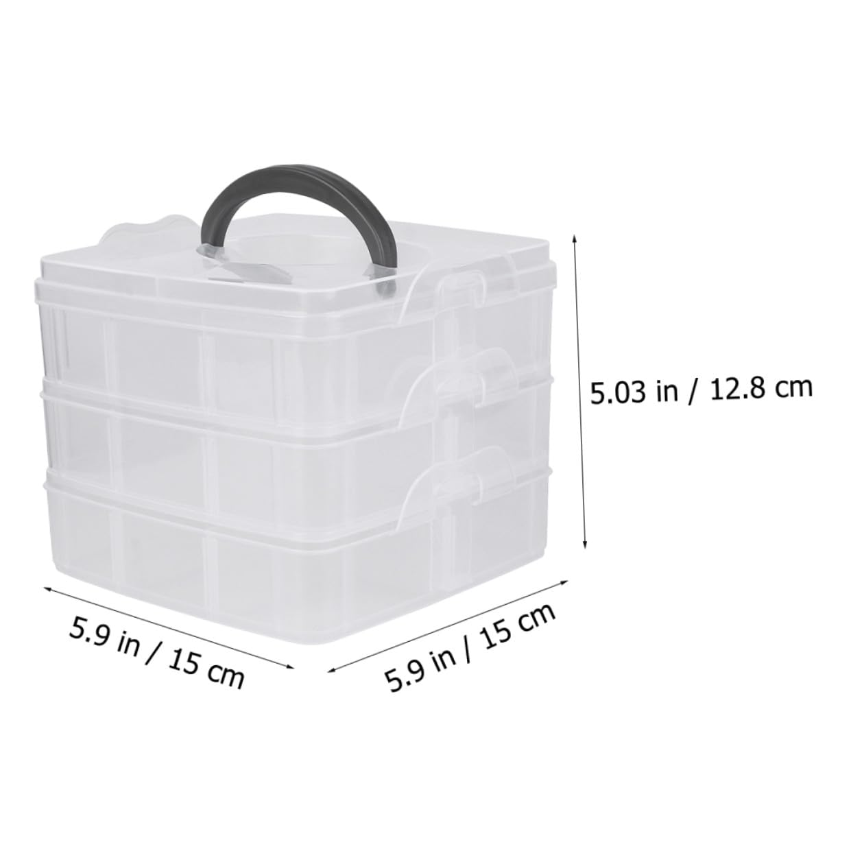 Juego de 2 cajas de almacenamiento para maquillaje, organizador de accesorios, caja de almacenamiento creativa, cajas de herramientas de clasificación, acrílico transparente