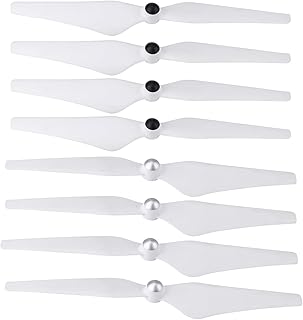 plplaaobo Lâminas de hélices de travamento automático, conjunto de 8 peças CW CCW Drone Hélice Quadricóptero Lâmina, adequado para DJIs Phantoms 2 3 peças de acessórios para quadricóptero