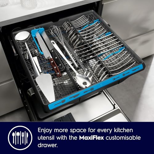 Electrolux Freestanding Dishwasher, 15 Place Settings, 8 Programs, Inverter Motor, Fully Automatic & Satellite Clean Technology, Sensor Control, Quiet & Silent, Made in Italy, Silver, ESZ89300SX