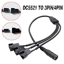 WGMHEFUN 12V Fan Speed Controller, Fan Power Adapter,USB 5V Step UP Boost to DC 12V Adapter, 5-12V Adjustable, with 3 x 3/4 Pin Fan Connector Cable, 4.8ft Length gallery image