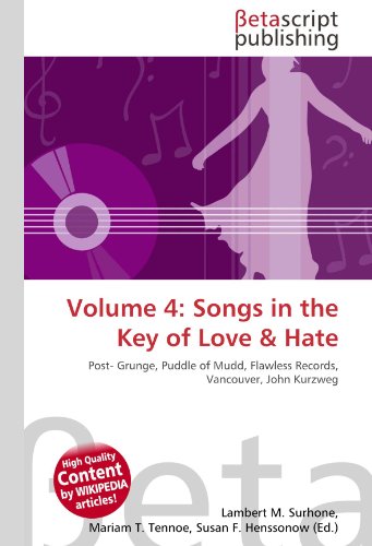 Photo de Volume 4: Songs in the Key of Love & Hate: Post- Grunge, Puddle of Mudd, Flawless Records, Vancouver, John Kurzweg